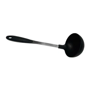 13.5" Black Nylon Ladle Cooking Serving Soup Ladle, Non Stick Handle - Picture 1 of 5