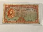 Irish Ireland 10 Shilling 14-10-41 War Code J Banknote