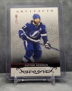 Victor Hedman 2021-22 Artifacts Ruby /499 #143 Tampa Bay Lightning SP