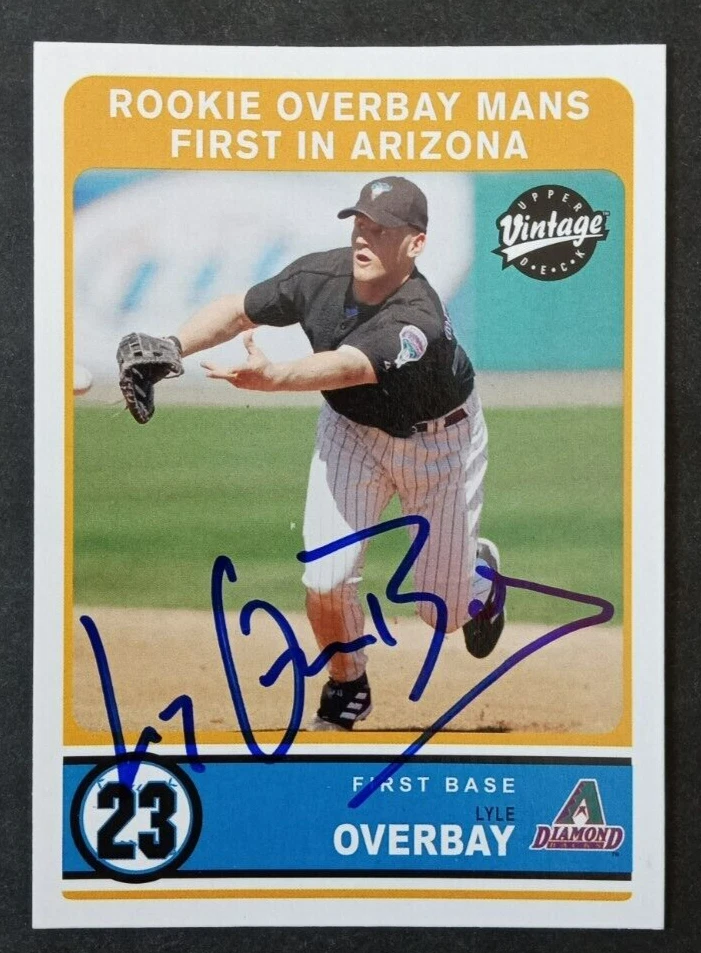 2003 Upper Deck (VINTAGE) SIGNED: Lyle Overbay, DIAMONDBACKS #309 - Image 1 of 1