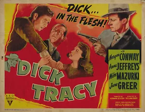 Dick Tracy (1945) Morgan Conway culto película serie póster impreso 2 - Imagen 1 de 1