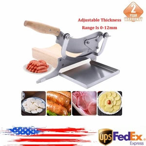 Cortador Biltong Cortador de carne cecina Hierba Ginseng Cortador de goma maciza Mango de madera - Imagen 1 de 11