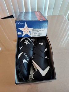 Converse Synthetic Baseball Shoes Size 6 Black White New With Box - Picture 1 of 23