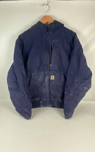 Men's Carhartt Full Swing Armstrong Medium Navy Hooded Active Jacket Size XL - Picture 1 of 5