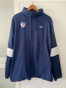 Nike Dri Fit University of Pennsylvania Football Retractable Hood Jacket Size XL - Picture 1 of 10