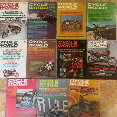 11 Выпуск лот 1971 Cycle World журнал винтажный мотоцикл гонки AHRMA AMA - Изображение 1 из 3