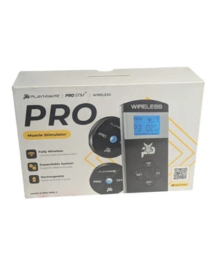 PlayMakar Wireless TENS Unit + EMS for Pain Relief/Arthritis Pro-1000-2 New - Image 1 of 3