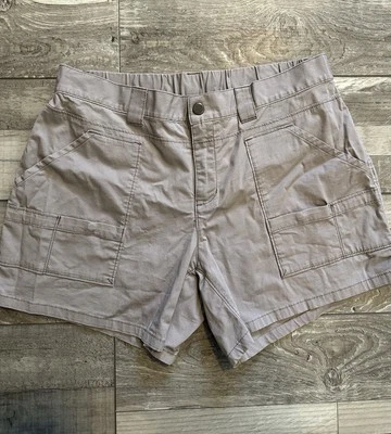 Mountain Hardwear грузовой шорты женщин размер 10 серый повседневный открытый туризм хлопок - Изображение 1 из 4