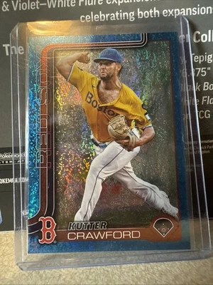 2025 Topps Series 2: #515 Kutter Crawford Blue Holofoil #/150 - Image 1 of 2