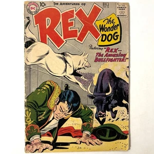Adventures of Rex the Wonder Dog #36 DC Comics 1957 Vintage Book Bag & Board - Picture 1 of 8