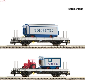 Fleischmann SBB Kps Flat Wagon w/Circus Knie Vehicle Load VI N Gauge - Picture 1 of 1