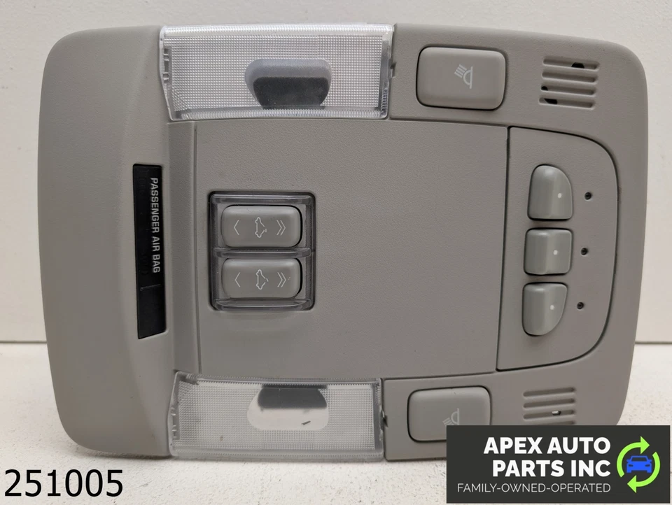 OEM 2006-2011 Cadillac DTS 4.6L Overhead Console SUNROOF Dome Light Garage Foto 1 de 4