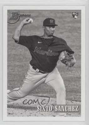 2021 Bowman Heritage Black & White Sixto Sanchez #60 Rookie RC - Image 1 of 2