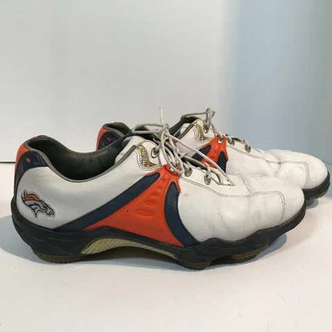 FootJoy MyJoys NFL Denver Broncos Logo Golf Shoes Cleats Size 10-1/2M 53461 Cover