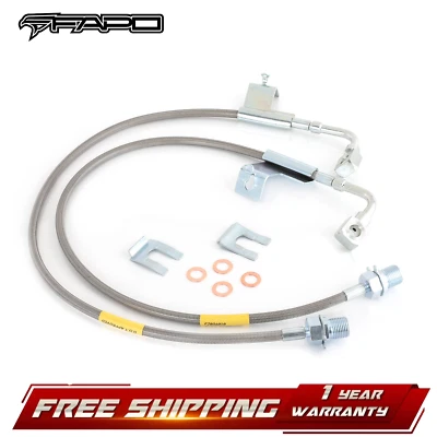 FAPO Front 4-6" Extended Brake Lines For Chevrolet C K 10 20 K5 Blazer 1987-1991 - Image 1 of 4