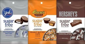 Paquete de bolsa de 3 onzas Hershey's Sugar Free de chocolate Reese's, York y Hershey - Imagen 1 de 6