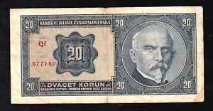 Czechoslovakia 20 Korun P21a 1926 * General Stefanik * - Picture 1 of 2