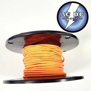 AUTOMOTIVE WIRE 12 AWG HIGH TEMP TXL STRANDED COPPER WIRE ORANGE 100 FT REEL USA - Bild 1 von 1