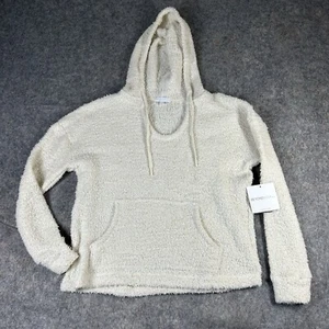 Beyond Yoga Sweatshirt Damen XS Sherpa Kapuze weiß Wolkendecke kuschelig - Bild 1 von 9