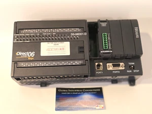 Koyo Direct Logic 06 D0-06DD1-D PLC Module with F0-2AD2DA-2 Analog Input Module - Picture 1 of 4