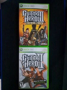 Guitar Hero 2 and 3 Xbox360 Tested / Working Cib With Manuals - Picture 1 of 4