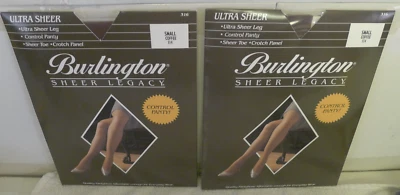 Burlington Sheer Legacy Ultra Sheer SMALL COFFEE I14 - Lot of 2 - NOS NEW - Image 1 of 4