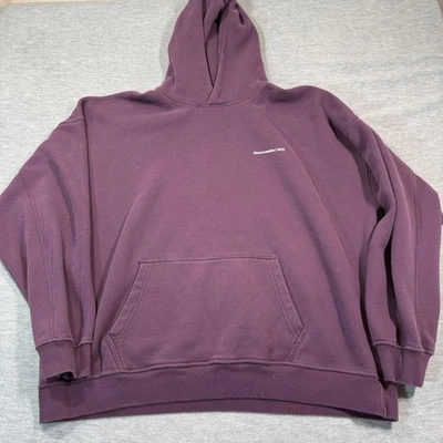 Abercrombie Hoodie Men XXL Purple NYC Soft A&F Essentials Pullover Fleece - Image 1 of 4