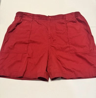 Pantalones Cortos Windham Pointe Talla 42 Rojo Profundo Bolsillos Carga Algodón Poliéster Foto 1 de 4
