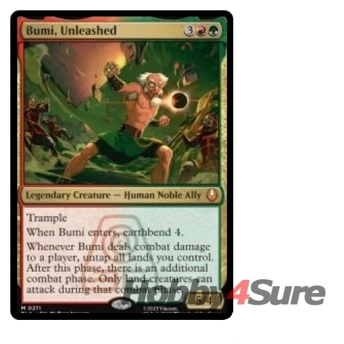 Bumi, Unleashed M/NM Magic: The Gathering MTG Avatar: The Last Airbender - Image 1 of 1
