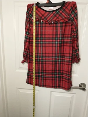 Wonder Shop, ropa de dormir para niñas talla 8, manga larga, cuadros rojos Foto 1 de 4