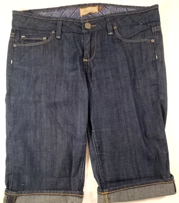 Женские джинсовые шорты Paige размер 32 дюйма талия синие повседневные с заниженной талией - Изображение 1 из 4