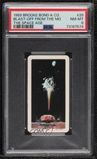 1969 Brooke Bond Red Rose The Space Age Tea Blast-Off From Moon #26 PSA 8 8d2