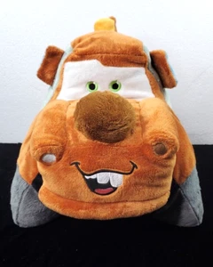 Disney Pixar Cars Tow Mater Pillow Pet Plush Stuffed Animal Transforms 16 x 13" - Picture 1 of 14