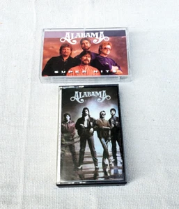 Alabama Cassette Lot of 2 Alabama Live (1988), Super Hits (1996) BMG - Picture 1 of 4