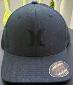 Hurley Hat Black - Textures Herringbone Hat / Cap Size L/XL Flexfit - Picture 1 of 6