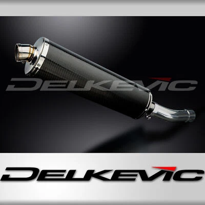 Suzuki GSF1250 Bandit 2007-2016 Slip On 18" Ovalado Carbono Escape Silenciador Kit Foto 1 de 4