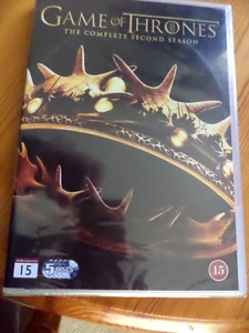 Game of Thrones Season 2 (5 DVD SET NEW SEALED) IMPORT DVD -UK.FREE POST. - Picture 1 of 2