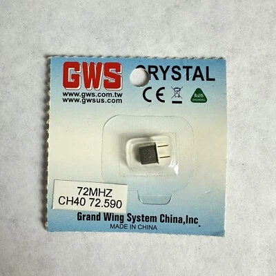 RC PLANE GWS GRAND WING SERVO 72MHZ CH40 72.59 FM MICRO CHIP XTAL NEW - Image 1 of 2