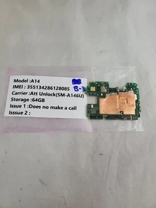 Per Samsung GalaxyA-14 5G SM-N986U 64 GB scheda madre scheda madre *Leggi-B-3 - Foto 1 di 1