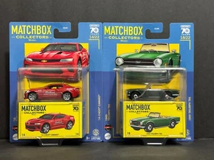 Matchbox 2023 Collectors 1969 TRIUMPH TR6 & 16 Chevy Camaro 2 Set - Picture 1 of 2