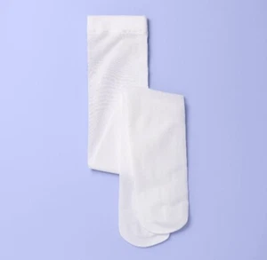 2 PACK More Than Magic Girls' Dance Tights White M - Picture 1 of 6