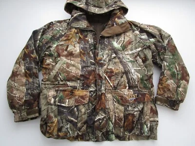 Mens Large Cabelas Dry Plus Silent Suede Jacket Lined insulated camo hunting - Image 1 of 4