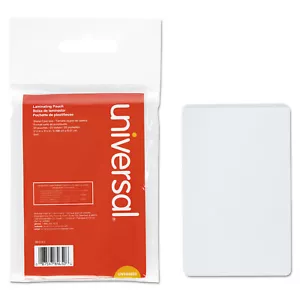 Universal Clear Laminating Pouches, 5 mil, 2 1/8 x 3 3/8, Business Card Style, 2 - Picture 1 of 4