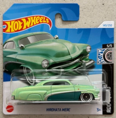 Tarjeta corta Hot Wheels HIROHATA MERC con protector Barris Customs Mercury Foto 1 de 3