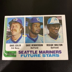 1982 Topps #711 Dave Edler/Dave Henderson RC/Reggie Walton RC - Picture 1 of 2