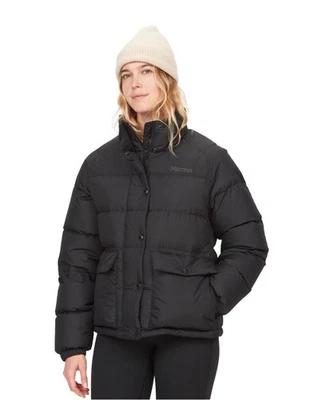 Marmot Women’s Strollbridge Short Down Coat Size XL Black NEW! $250! - Image 1 of 4