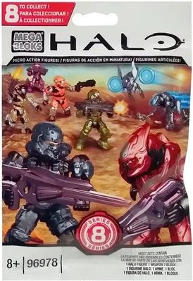 Halo Mega Bloks Series 8 Micro Action Figure CNC84 Blind Bag Figures Vary - Image 1 of 4