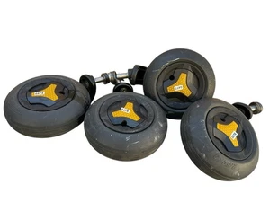 Permobil M3 7” Caster Wheel Set Of 4 W/ Forks Power Wheelchair Clutch Pack - Picture 1 of 14