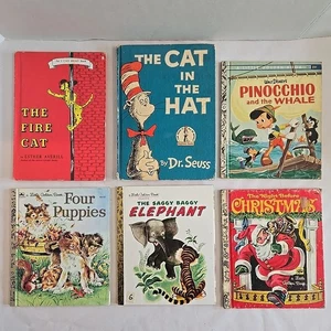 Vtg Children's Book Lot, Little Golden Seuss, Acceptable - Picture 1 of 23