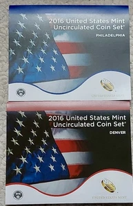 2016 US Mint UNC Coin Set P-D 26 Coins OGP Brown Box 16RJ Unopened. Free S+H - Picture 1 of 4